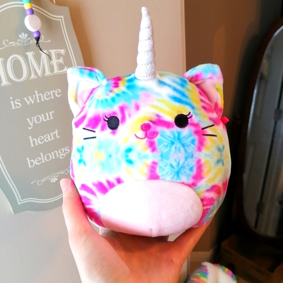 Kellytoy Other - 💀 Talisa the tie dye caticorn squishmallow plush